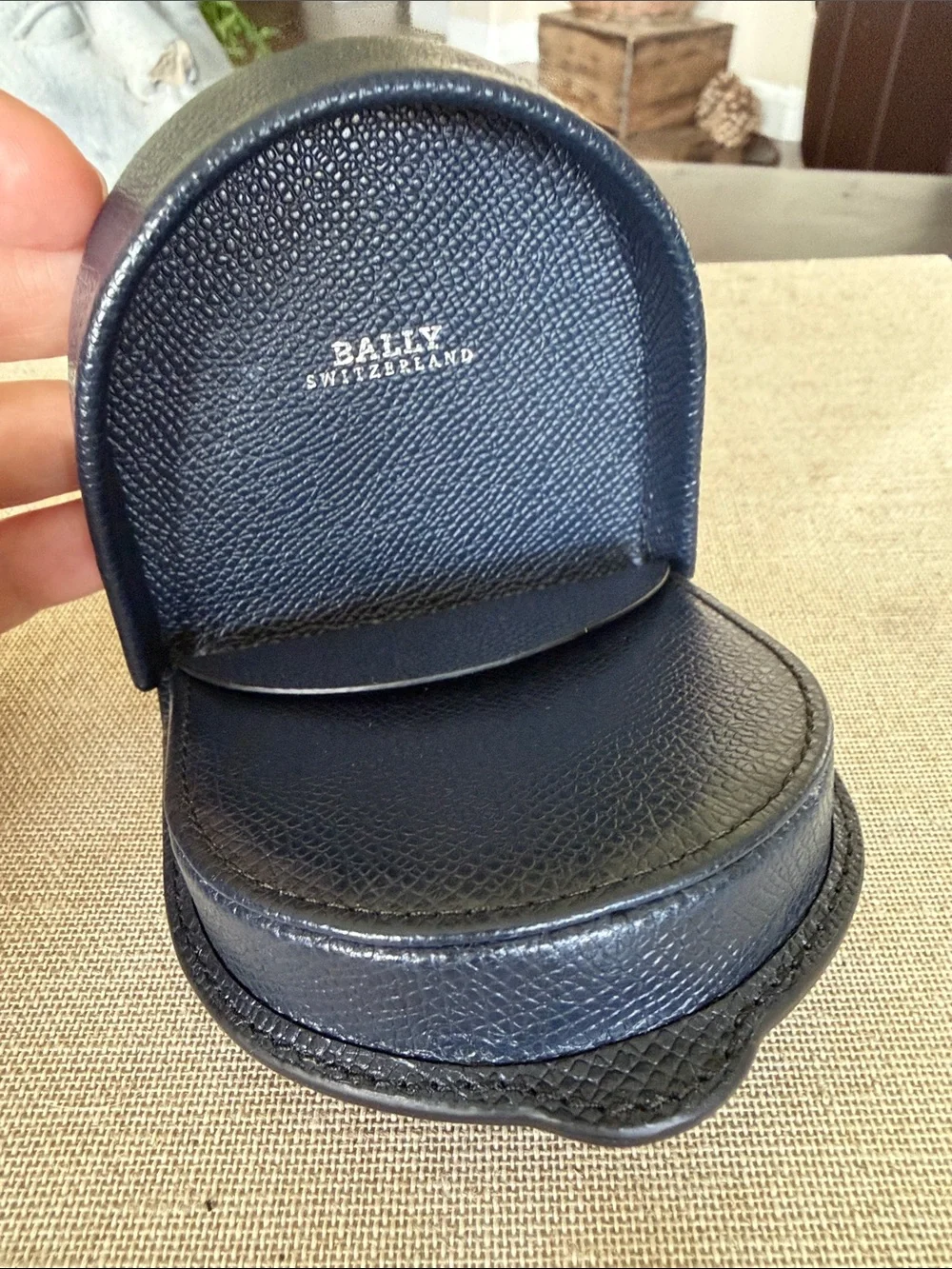 Bally pebbled leather
